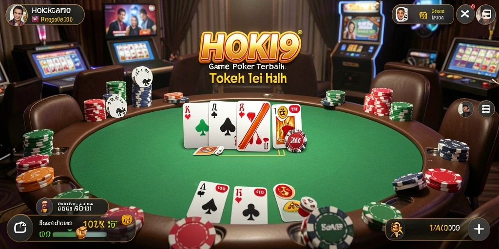 Tampilan gameplay HOKI9 yang menarik dan interaktif saat bermain poker.