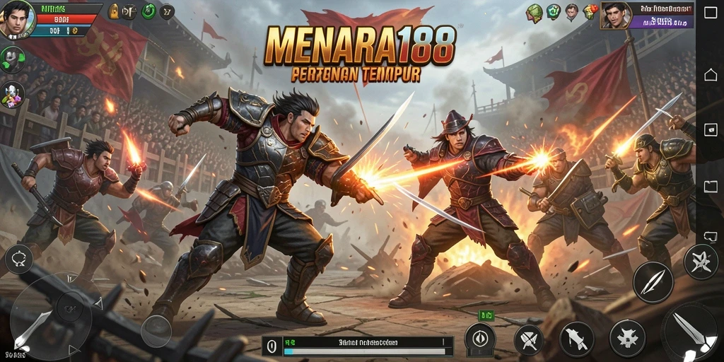 Gameplay seru dengan pertarungan kuat di MENARA188.