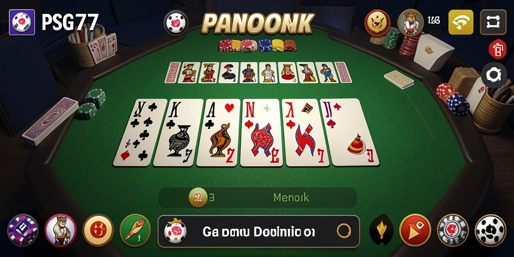 Screenshot gameplay Domino yang menarik dan mengasyikkan.